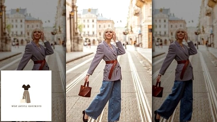 Oversized Blazer Over Biker Shorts