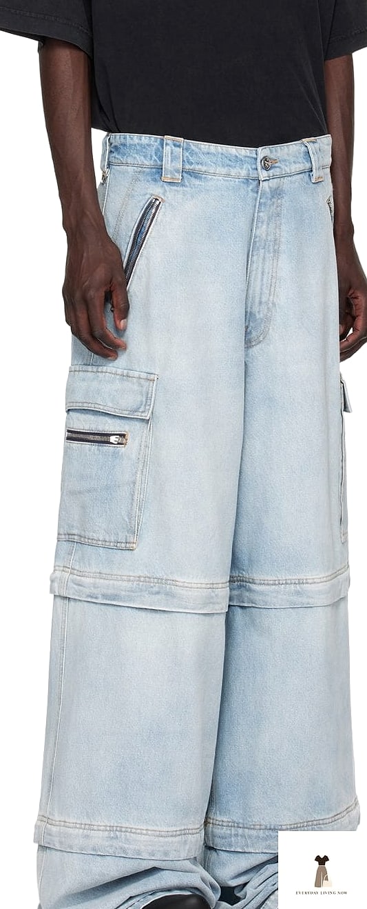 Oversized Denim Jacket with Baggy Light Wash Jeans and Graphic Tee