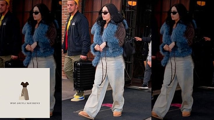 Oversized Denim Jacket Over a Hoodie