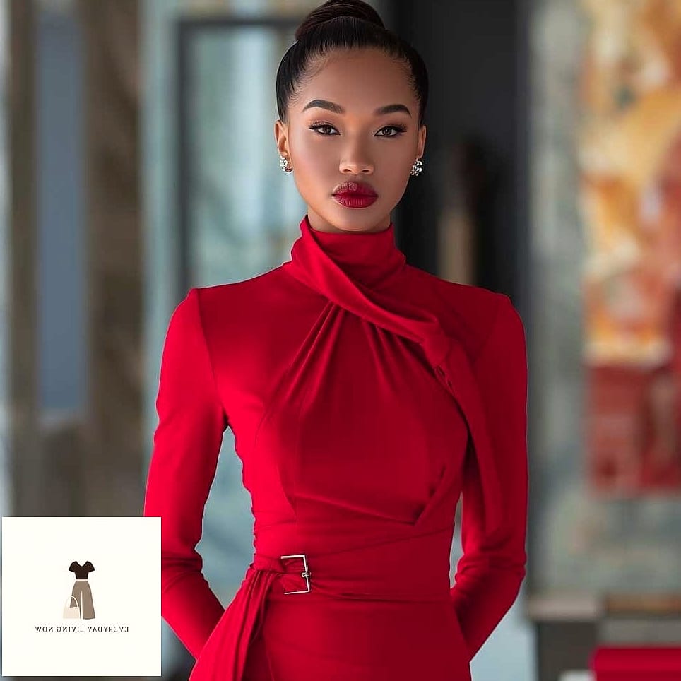 Oversized Red Blazer as a Dress
