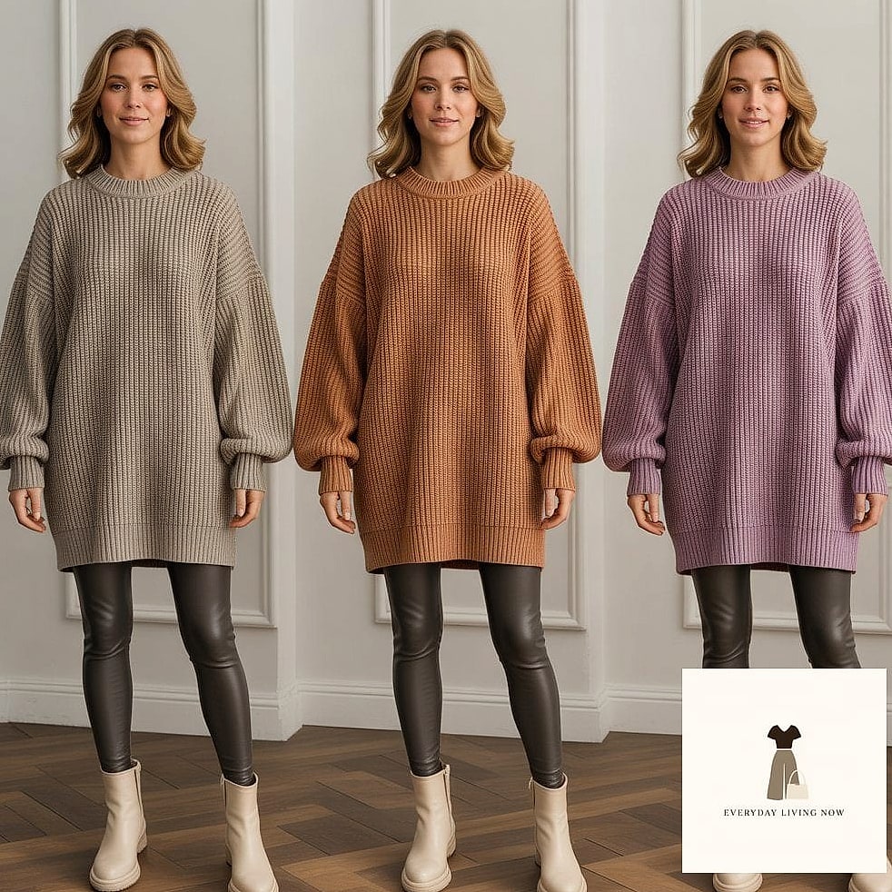 27 Comfy Outfit That Are Absolutely Stunning 2 The Oversized Sweater and Leggings Combo