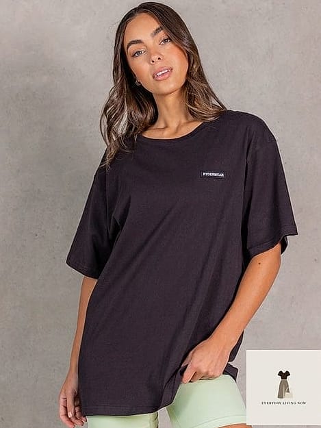 21 Oversized Tshirt Outfit Worth Pinning Immediately 14 Oversized Tee Over a Slip Dress