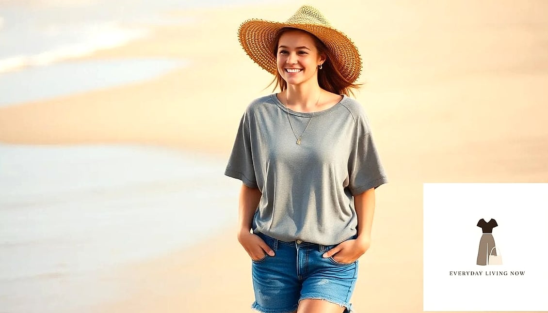 21 Oversized Tshirt Outfit Worth Pinning Immediately 19 Oversized Tee as a Beach Cover-Up
