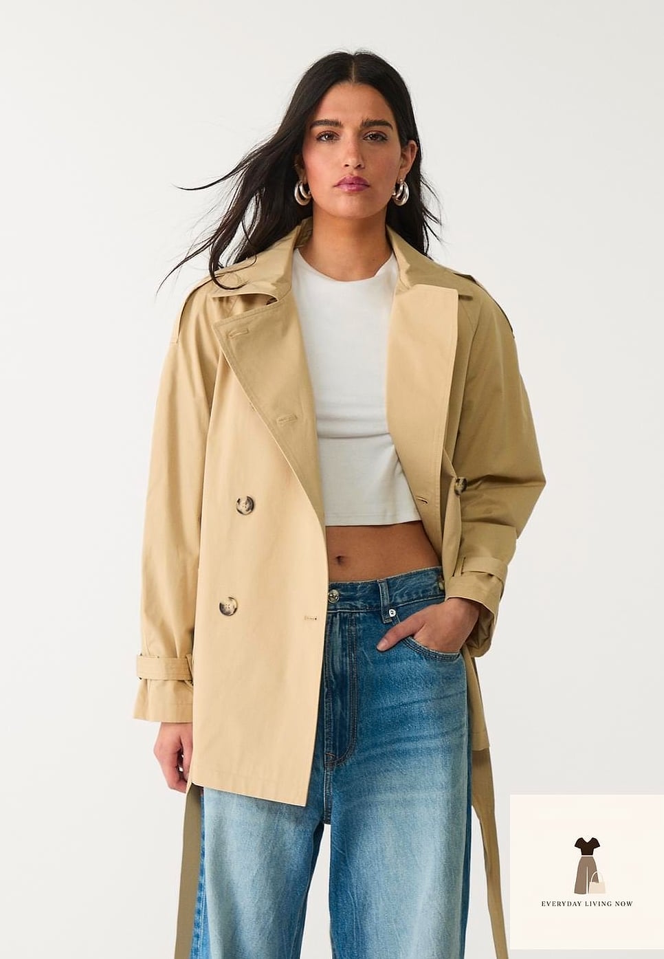 Oversized Trench Coat Over Everything