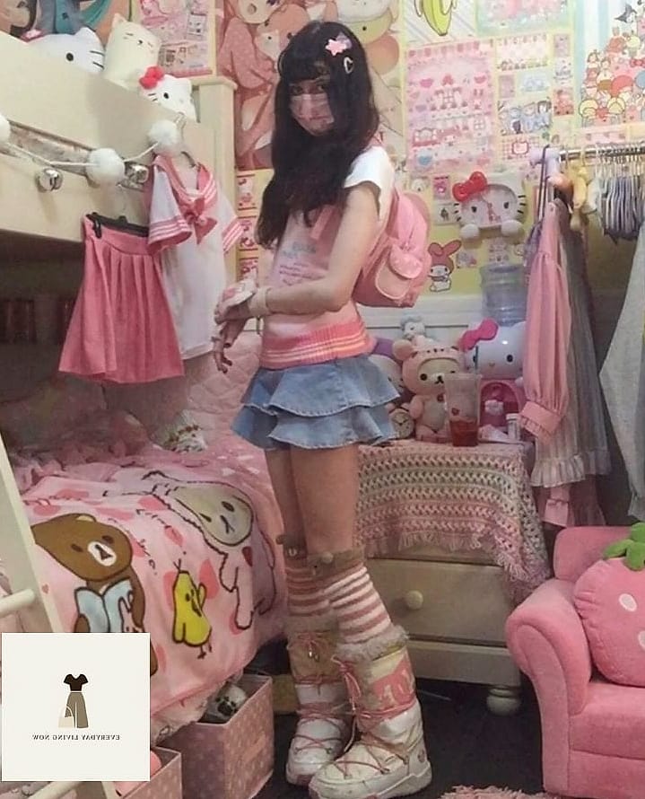Pastel Cardigan Over a Slip Dress