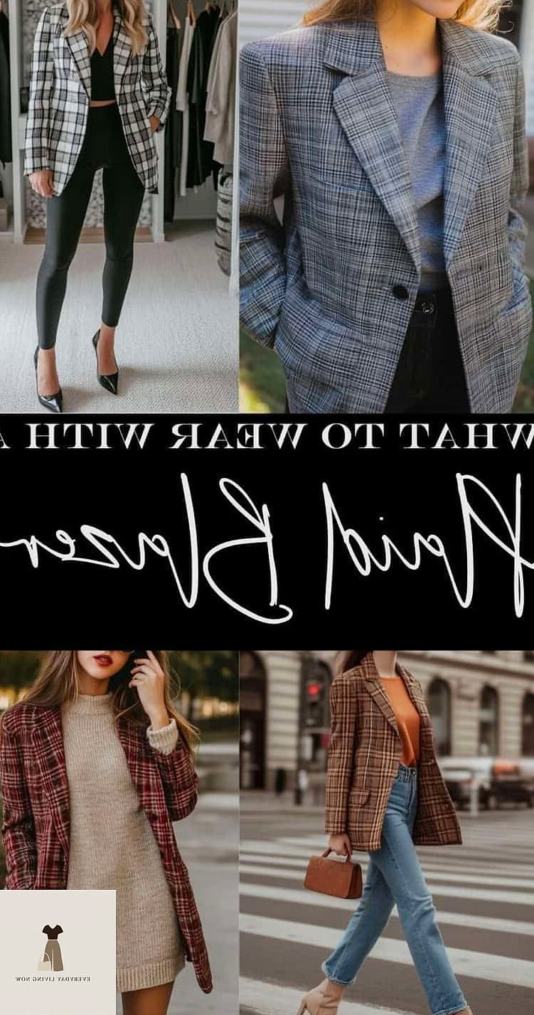 24 Cozy Outfit That Every Stylist Needs to See 10 Plaid Blazer Over a Hoodie