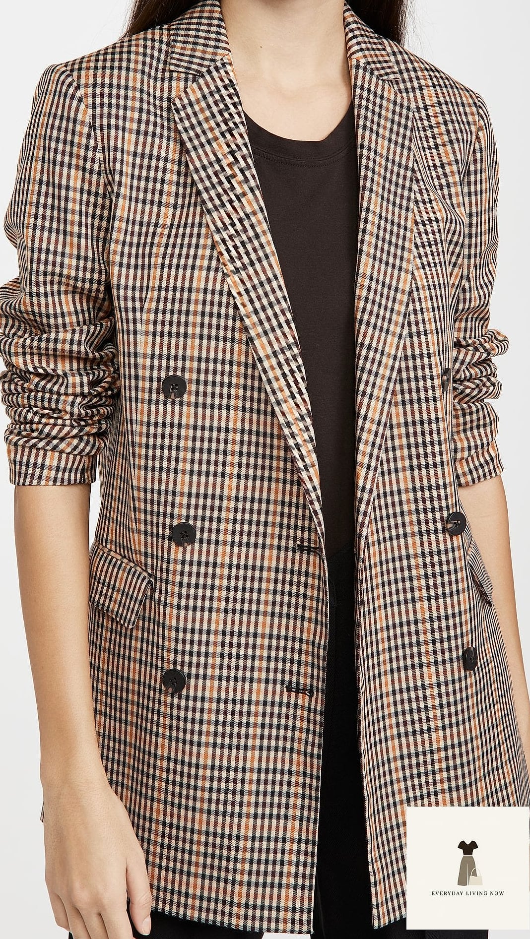 Plaid Blazer With Denim