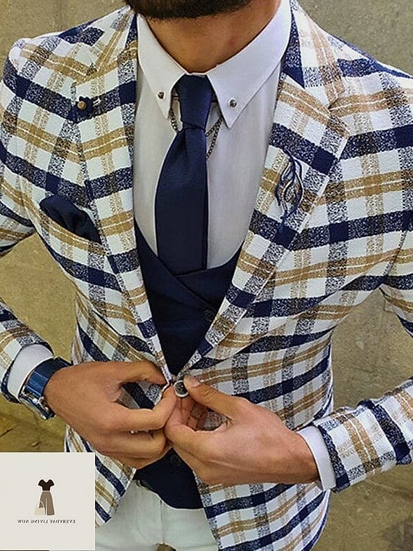24 Birthday Dinner Outfit Worth Pinning Immediately 11 Plaid Blazer Over a Slip Dress