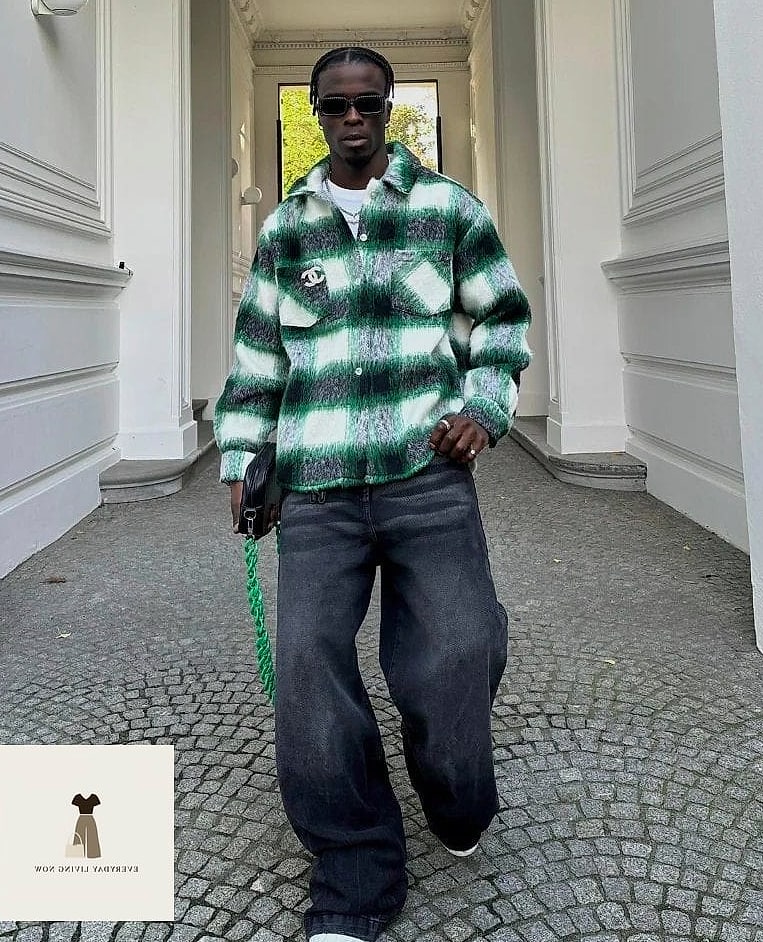 Plaid Flannel Tied at the Waist
