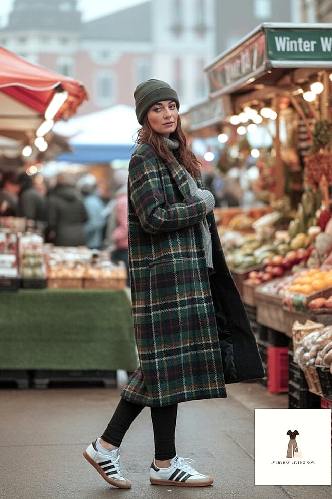 30 Samba Outfit That Will Make You Book Your Appointment Immediately 11 Plaid Skirt and Turtleneck