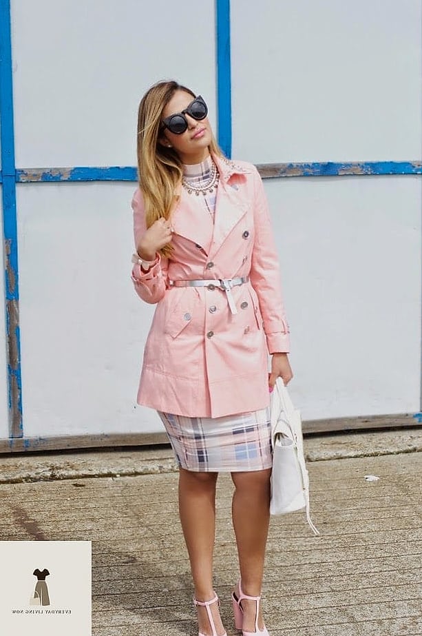 27 Easter Outfit That Will Transform Your Look 11 Plaid Skirt with a Fitted Sweater