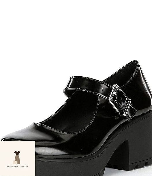 Platform Mary Janes with Flare Jeans