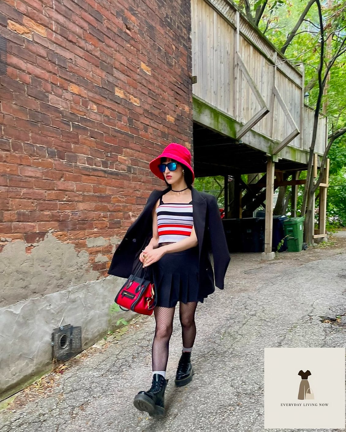 Pleated Skirt With Knee Socks