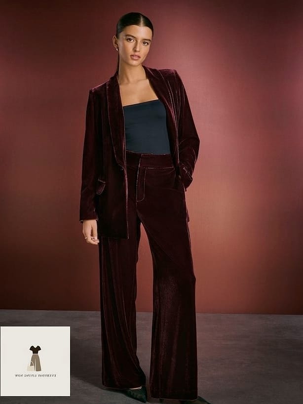 25 Masquerade Outfit Ideas You Need to Try Next 8 Plum Velvet Suit for a Bold Twist