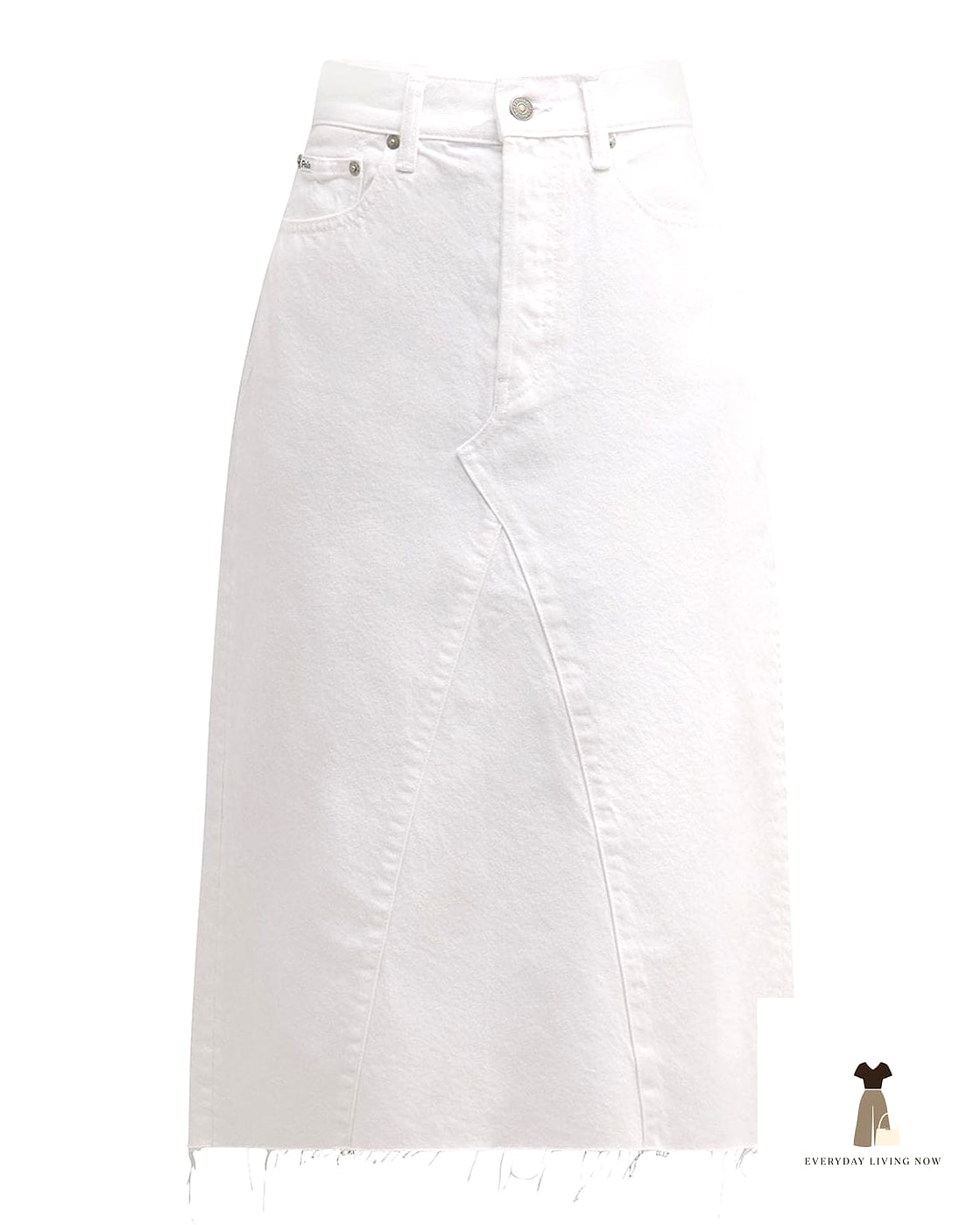 Polo Shirt With a Denim Skirt