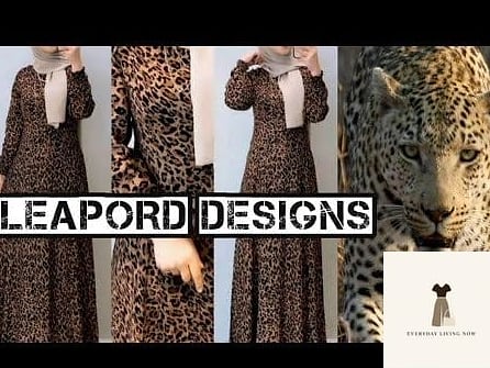 29 Abaya Outfit That Are Absolutely Stunning 25 Printed Animal Detail Abaya