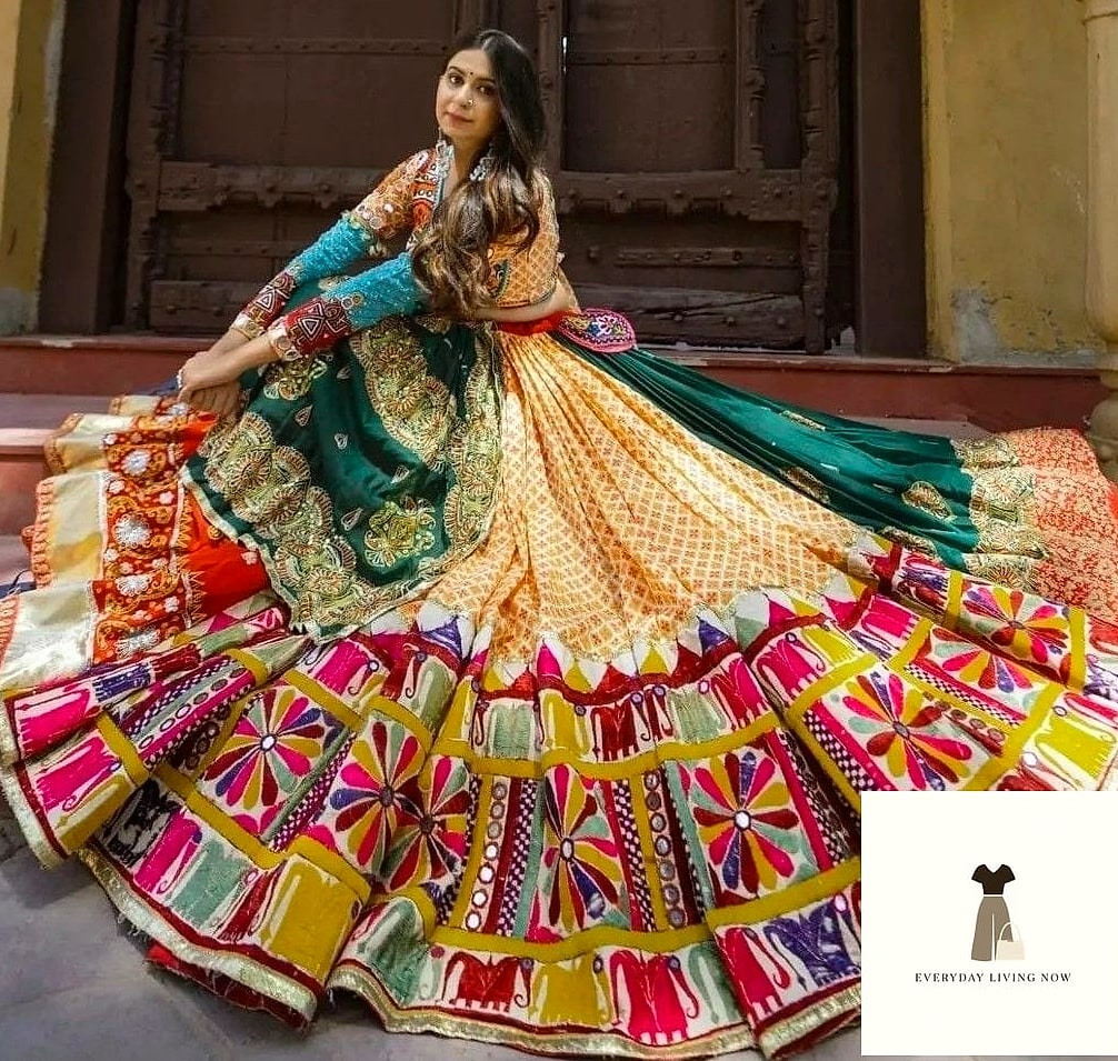 Printed Palazzo Set for Garba
