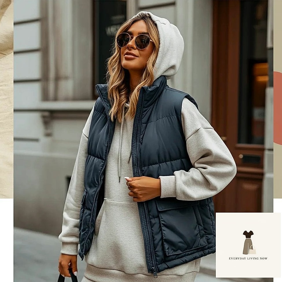 27 Comfy Outfit That Are Absolutely Stunning 21 The Puffer Vest Layered Look
