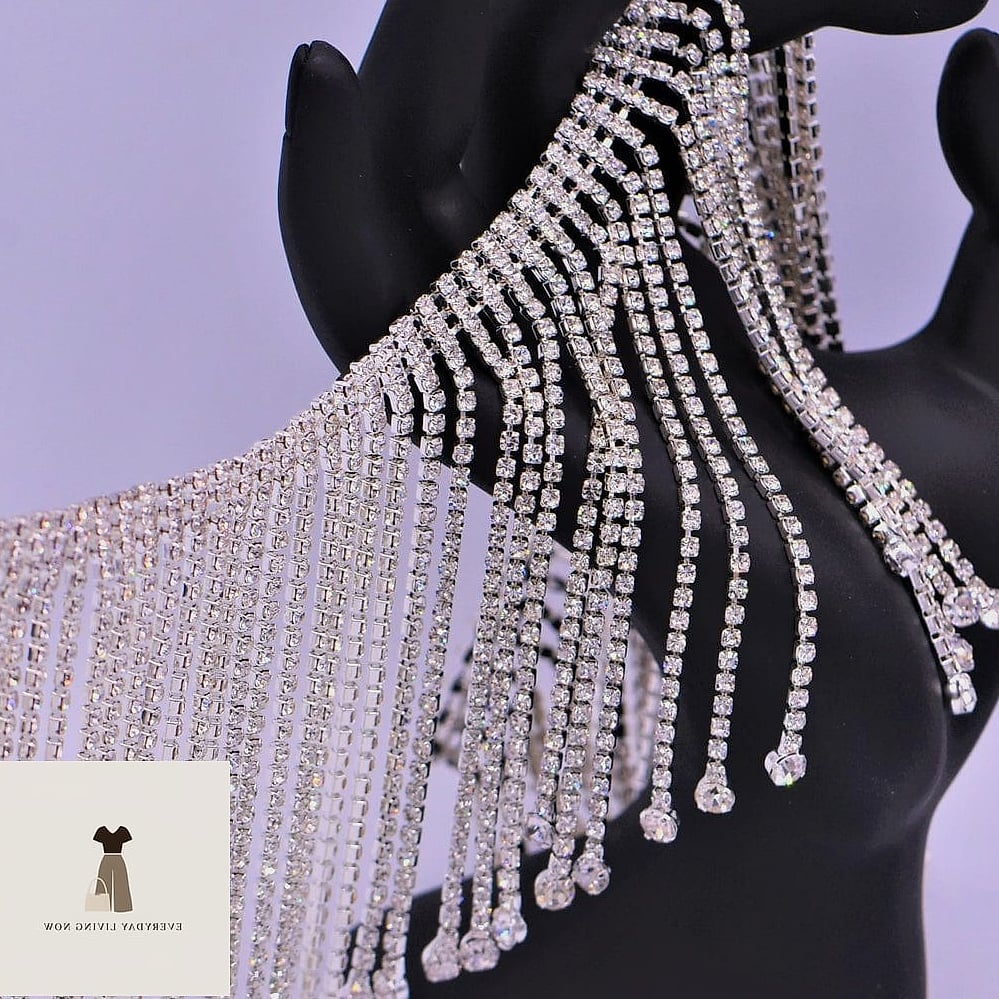 22 Carnival Outfit That Are Trending Right Now 9 Rhinestone Fringe Bikini