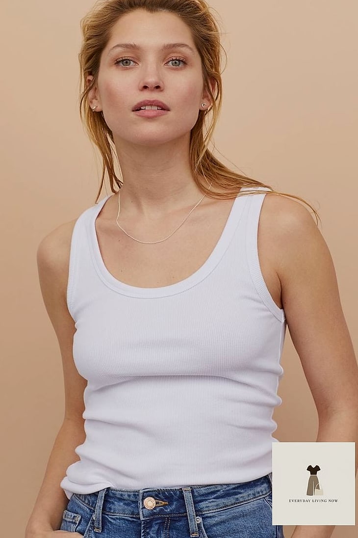 The Ribbed Tank and Denim Skirt Combo