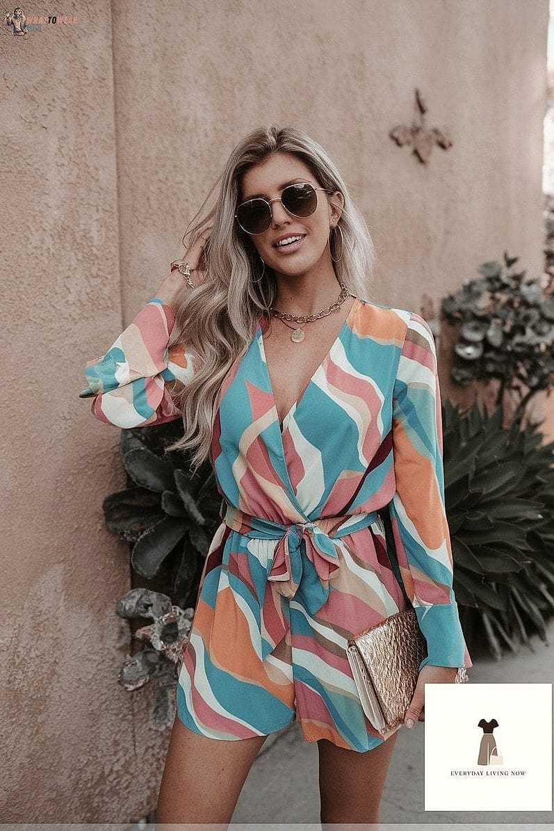 22 Vegas Outfit Ideas Every Woman Needs to See 19 Romper for Easy Movement