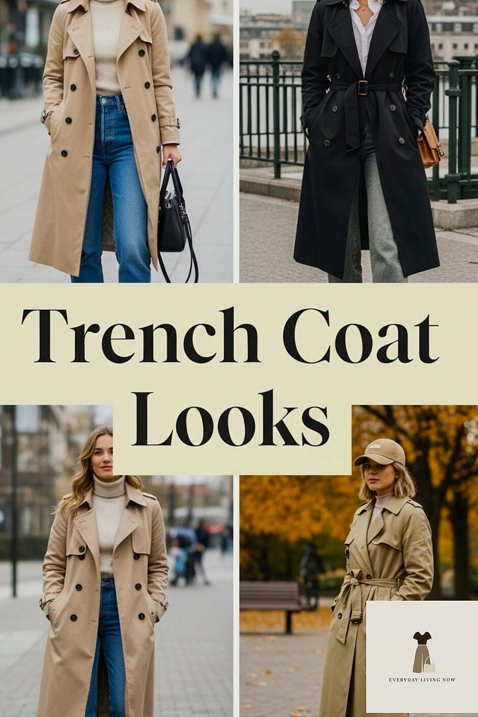 Rust-Colored Trench for Warm Fall Tones