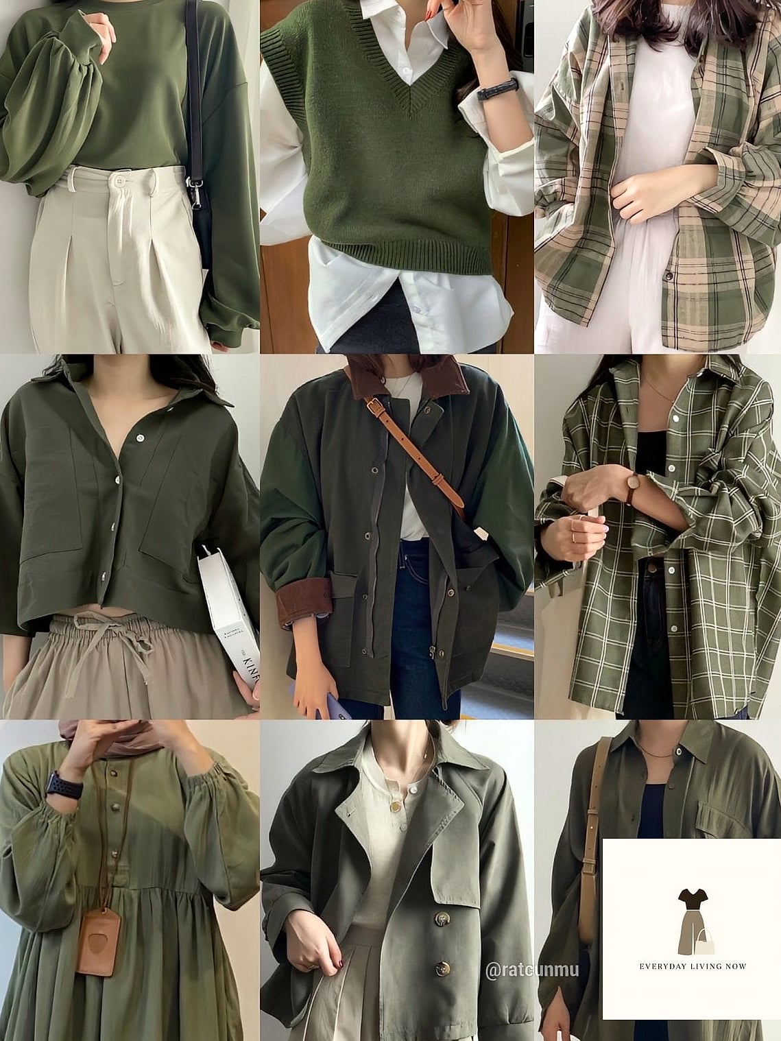 Sage Cardigan and Wide-Leg Trousers