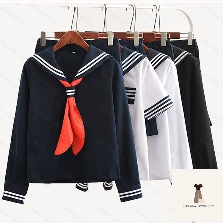 Sailor Top with Denim Skirt