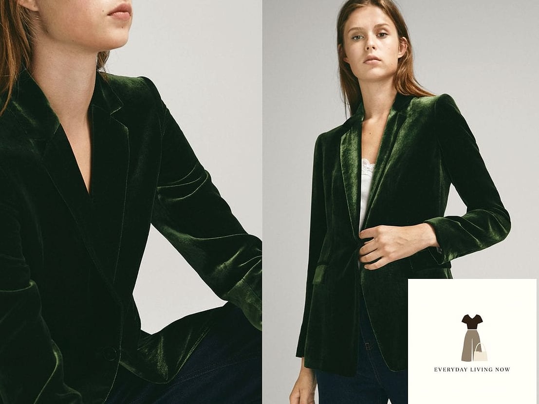 21 Herbst Outfit Damen Every Style Lover Needs to See 17 Samt-Blazer für besondere Anlässe