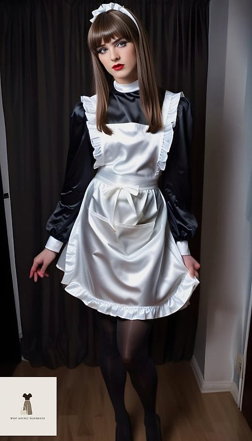 Satin Maid Dress for a Night Out