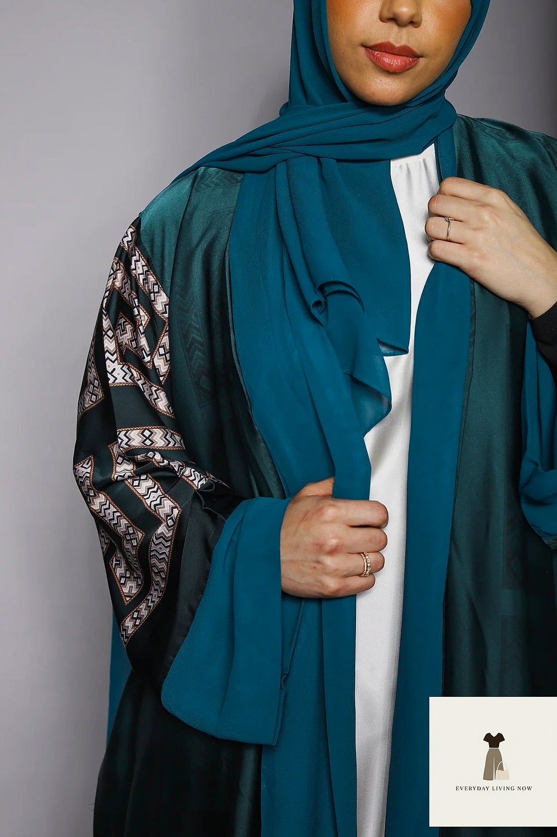 29 Abaya Outfit That Are Absolutely Stunning 16 Satin Slip-Style Abaya