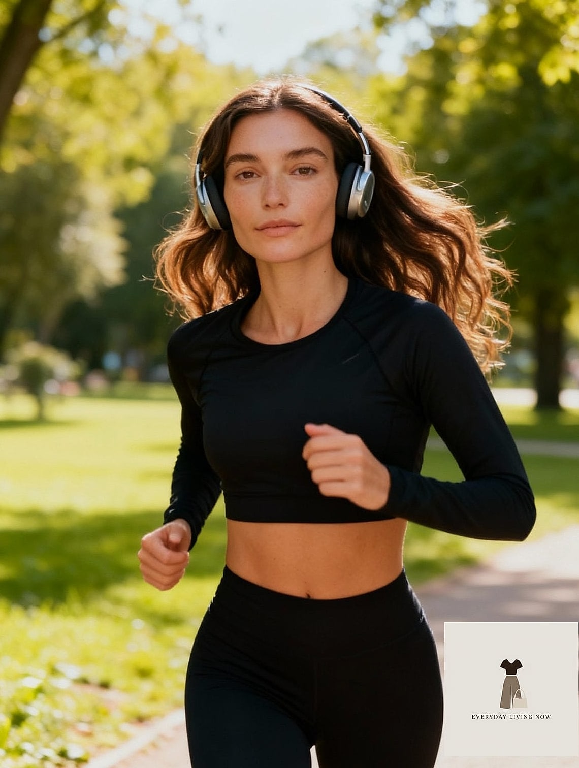 23 Outfit Jogging Every Woman Needs to See 22 Sheer Layering Over a Sports Bra