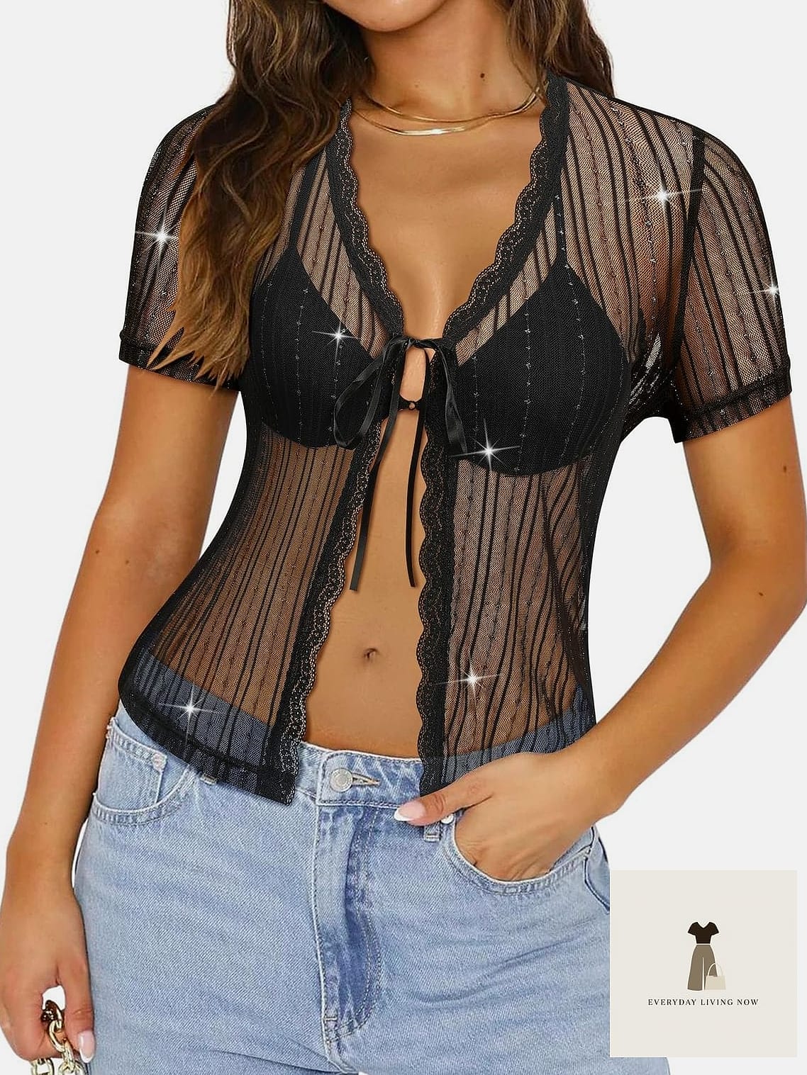 22 Vegas Outfit Ideas Every Woman Needs to See 20 Sheer Overlay Dress