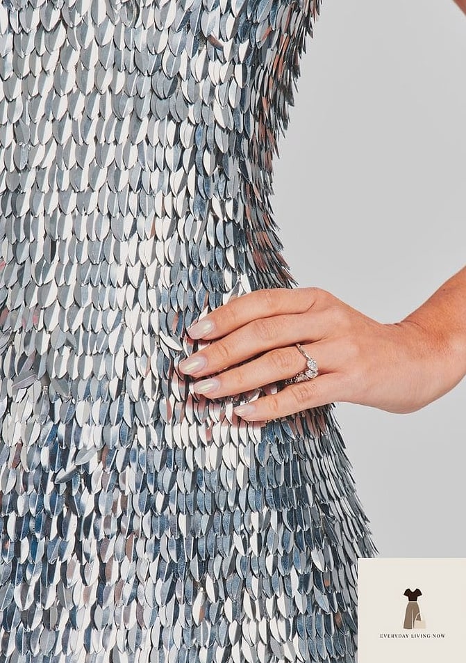 25 Masquerade Outfit Ideas You Need to Try Next 16 Silver Sequin Cape Over a Simple Slip Dress