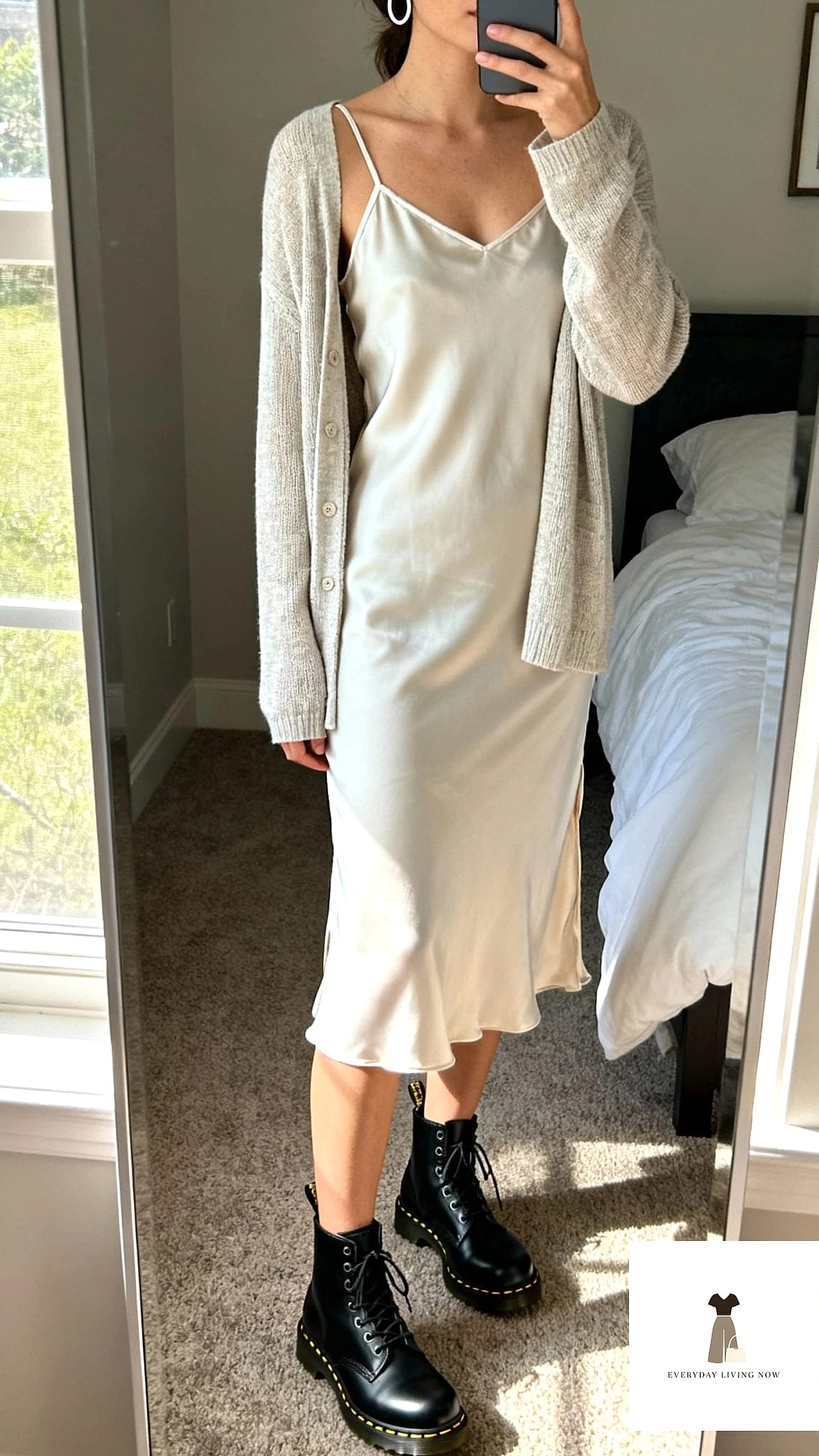 The Slip Dress and Chunky Boots Contrast