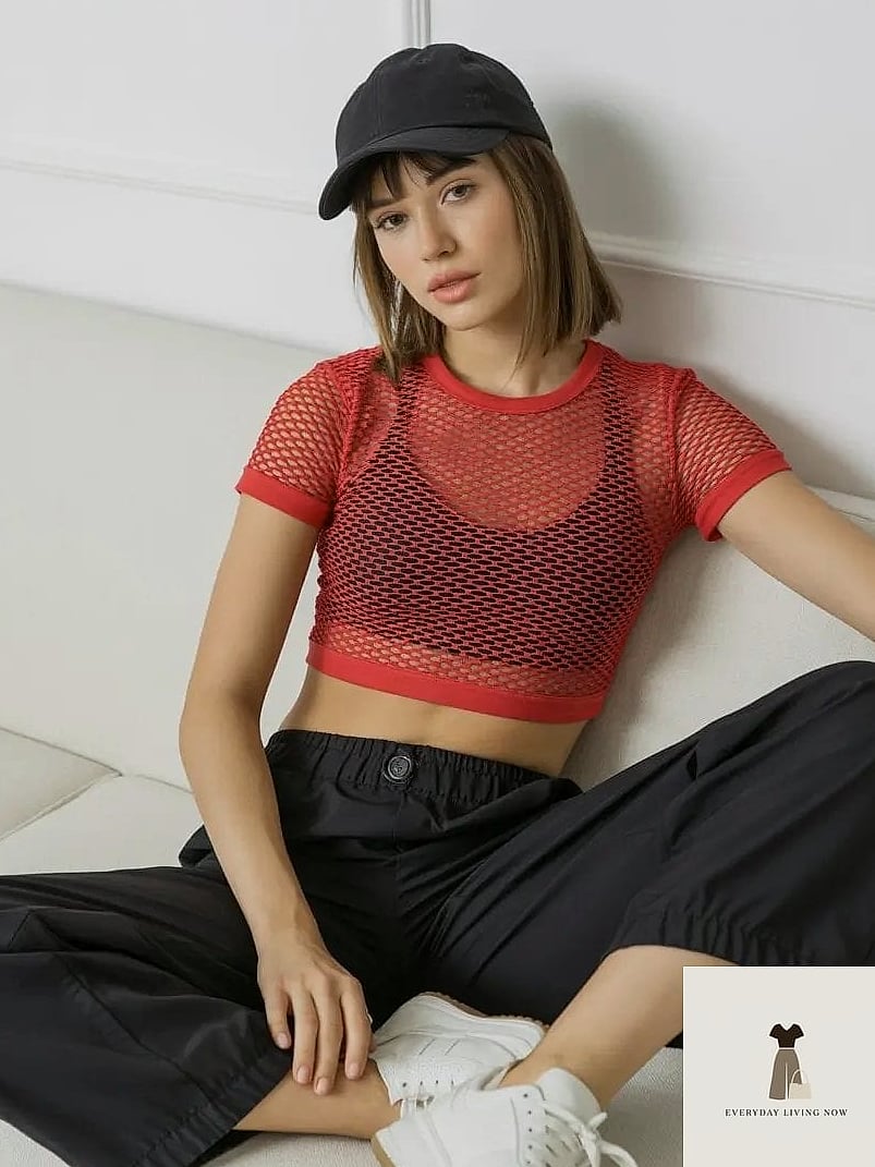 29 Rave Outfit That Are Trending Right Now 26 Sporty Mesh Jersey and Bike Shorts