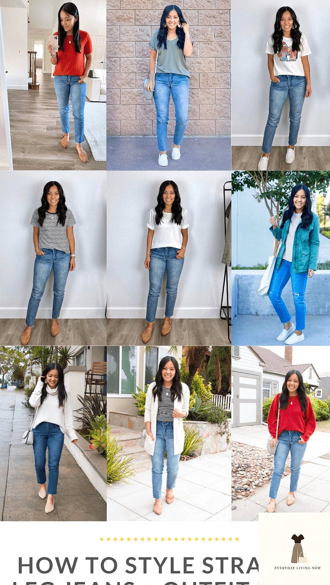 22 Outfit Casual That Every Stylist Needs to See 18 Straight-Leg Jeans and a Graphic Tee