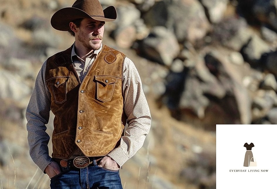 27 Cowboy Outfit Worth Pinning Immediately 10 Suede Vest Over a White Tee