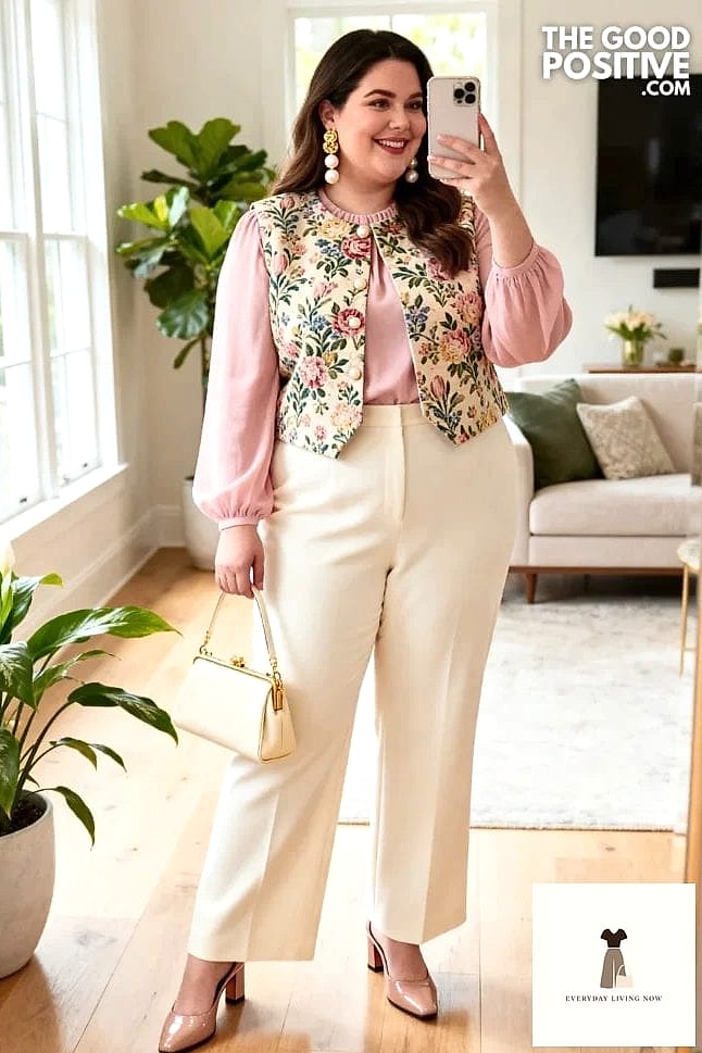 27 Easter Outfit That Will Transform Your Look 6 Tailored Trousers and a Silk Cami