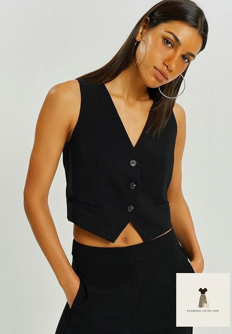 The Tailored Vest as a Top