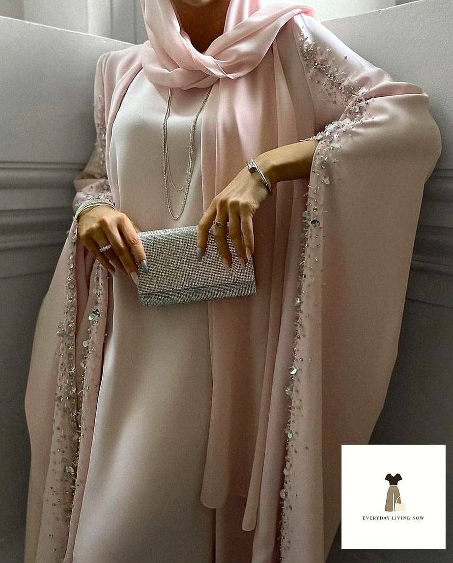 29 Abaya Outfit That Are Absolutely Stunning 15 Textured Boucle Abaya