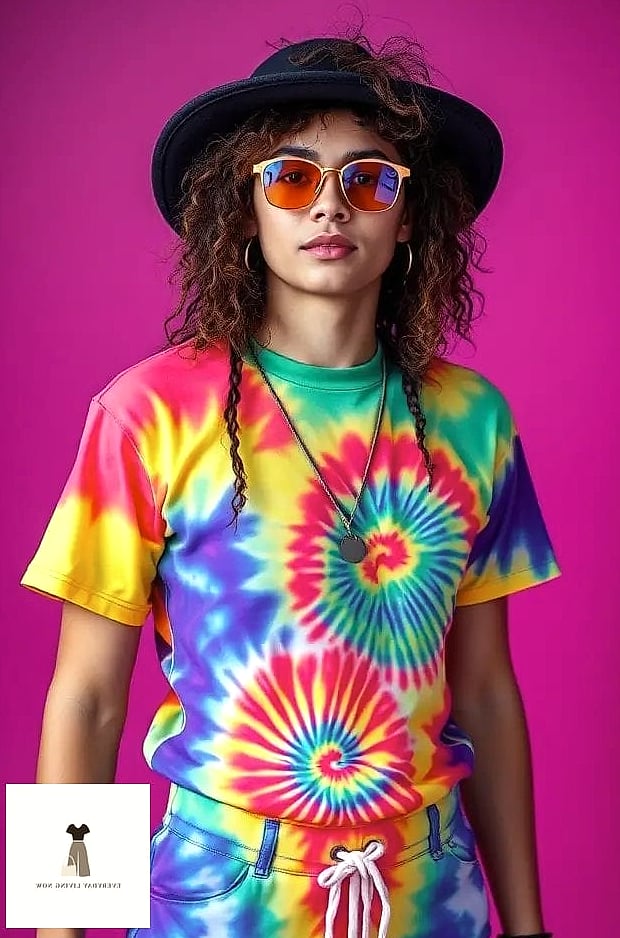 29 Rave Outfit That Are Trending Right Now 16 Tie-Dye Flare Jumpsuit
