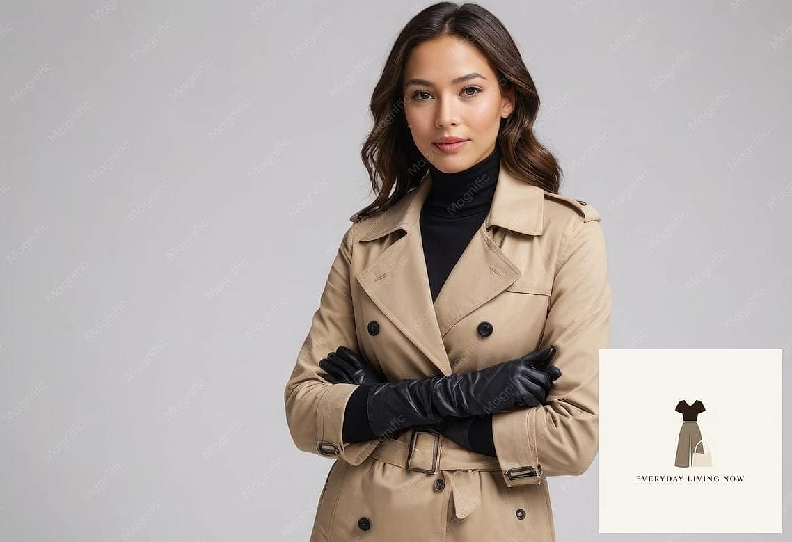 Trench Coat Over a Slip Dress