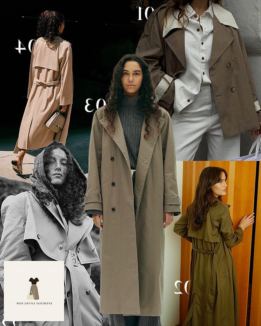 Trench Coat for Layered Fall Nights With a Scarf and Gloves
