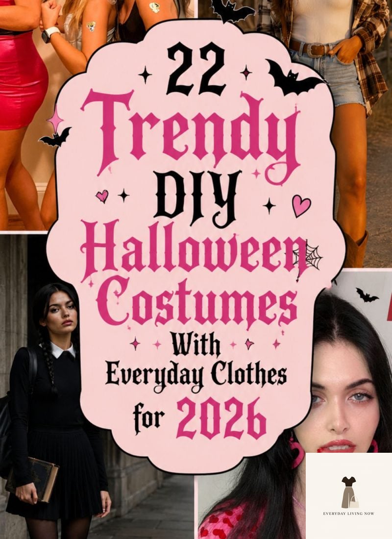 TRENDY DIY HALLOWEEN COSTUMES WITH EVERYDAY CLOTHES FOR 2026