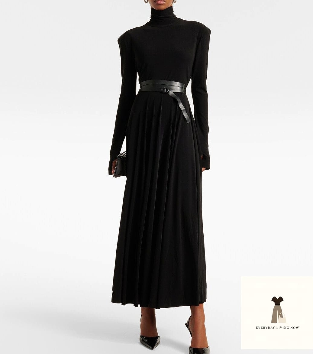 The Turtleneck and Midi Skirt Duo