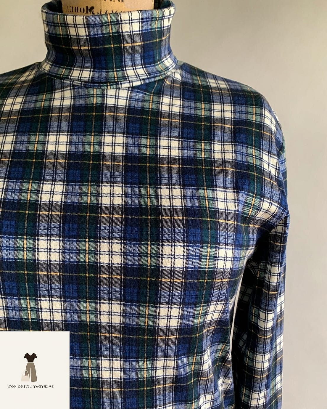 The Turtleneck and Plaid Skirt Pairing