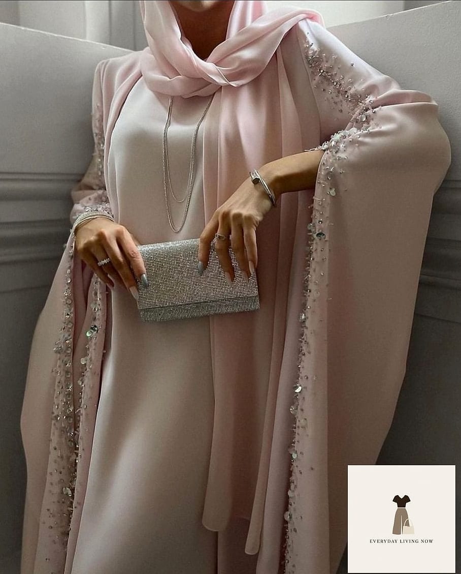 29 Abaya Outfit That Are Absolutely Stunning 14 Two-Piece Abaya Set