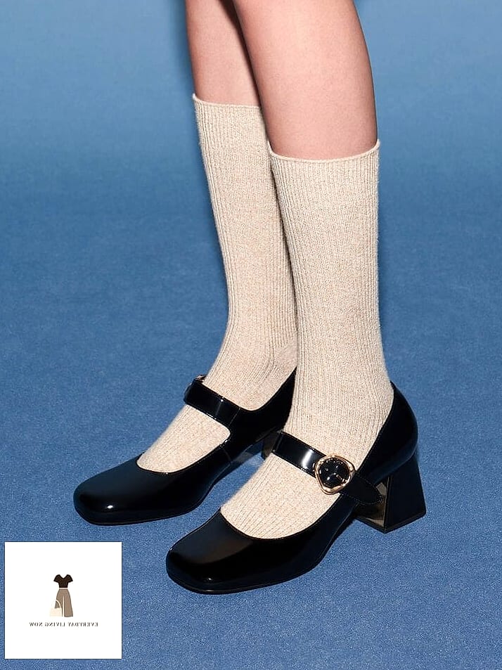 Two-Tone Mary Janes with Neutral Basics