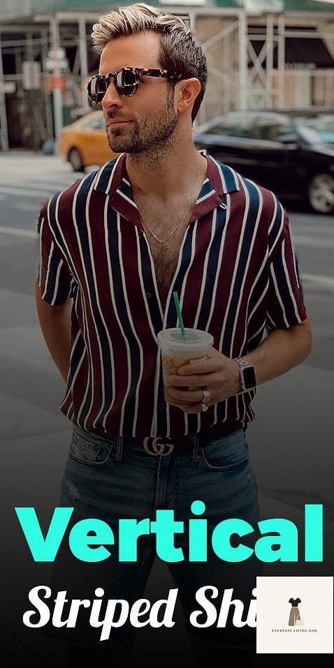 30 Striped Shirt Outfit That Are Absolutely Stunning 11 Vertical Stripes with Wide-Leg Trousers for Height